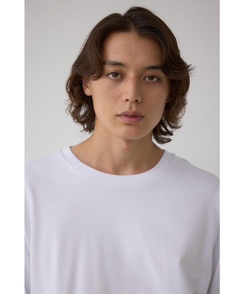 AZUL by moussy(アズールバイマウジー)の「引き揃え天竺長袖トップス(Tシャツ/カットソー・メンズ・ブラック/ブラック系その他/杢グレー/ホワイト・SMALL/MEDIUM/LARGE)」の5枚目の写真