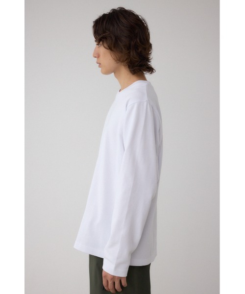 AZUL by moussy(アズールバイマウジー)の「引き揃え天竺長袖トップス(Tシャツ/カットソー・メンズ・ブラック/ブラック系その他/杢グレー/ホワイト・SMALL/MEDIUM/LARGE)」の9枚目の写真