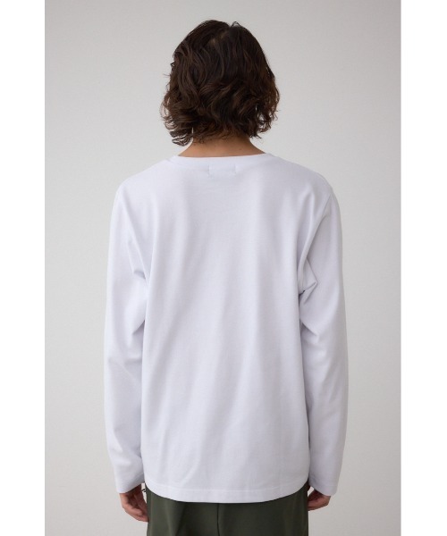 AZUL by moussy(アズールバイマウジー)の「引き揃え天竺長袖トップス(Tシャツ/カットソー・メンズ・ブラック/ブラック系その他/杢グレー/ホワイト・SMALL/MEDIUM/LARGE)」の10枚目の写真