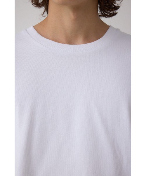 AZUL by moussy(アズールバイマウジー)の「引き揃え天竺長袖トップス(Tシャツ/カットソー・メンズ・ブラック/ブラック系その他/杢グレー/ホワイト・SMALL/MEDIUM/LARGE)」の11枚目の写真