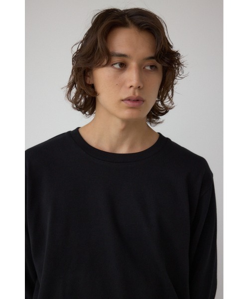 AZUL by moussy(アズールバイマウジー)の「引き揃え天竺長袖トップス(Tシャツ/カットソー・メンズ・ブラック/ブラック系その他/杢グレー/ホワイト・SMALL/MEDIUM/LARGE)」の15枚目の写真