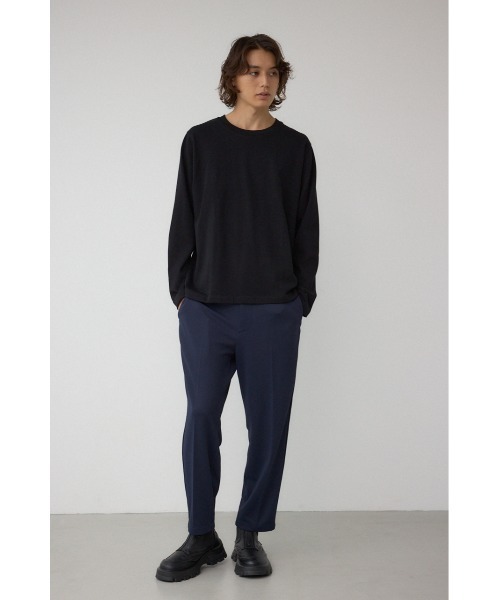 AZUL by moussy(アズールバイマウジー)の「引き揃え天竺長袖トップス(Tシャツ/カットソー・メンズ・ブラック/ブラック系その他/杢グレー/ホワイト・SMALL/MEDIUM/LARGE)」の17枚目の写真