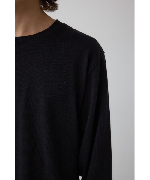 AZUL by moussy(アズールバイマウジー)の「引き揃え天竺長袖トップス(Tシャツ/カットソー・メンズ・ブラック/ブラック系その他/杢グレー/ホワイト・SMALL/MEDIUM/LARGE)」の22枚目の写真