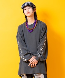 ankoROCK（アンコロック）の「a.p.o.v. -ankoROCK's select- スリーブロゴプリントオーバーサイズコットンサーマルカットソー（Tシャツ/カットソー・メンズ）」