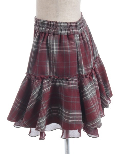 axes femme(アクシーズファム)の「タータンチェックスカパン(その他パンツ・キッズ・ミント/ワイン・MEDIUM/LARGE/X-LARGE)」の4枚目の写真