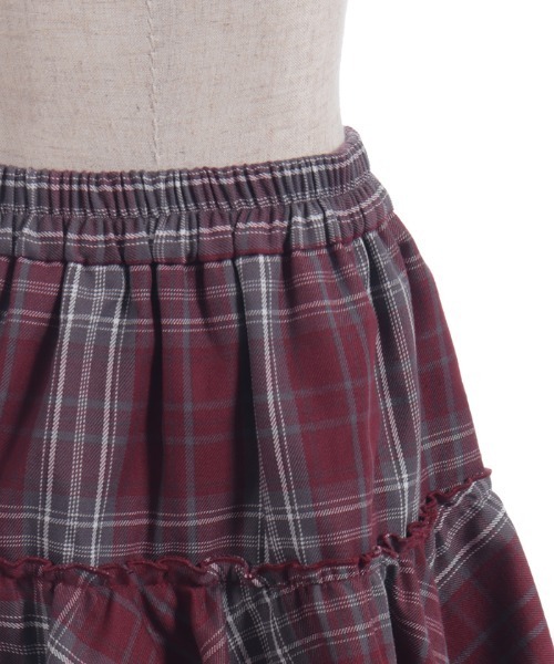 axes femme(アクシーズファム)の「タータンチェックスカパン(その他パンツ・キッズ・ミント/ワイン・MEDIUM/LARGE/X-LARGE)」の8枚目の写真