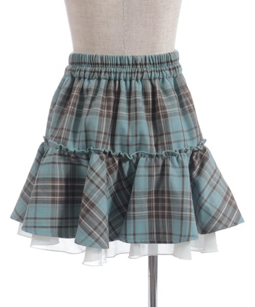 axes femme(アクシーズファム)の「タータンチェックスカパン(その他パンツ・キッズ・ミント/ワイン・MEDIUM/LARGE/X-LARGE)」の12枚目の写真