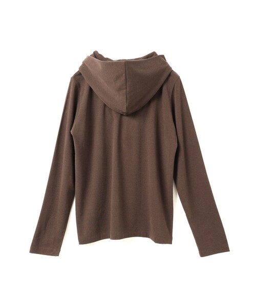 mizuiroind(ミズイロインド)の「mizuiro ind スリーレイヤードフード付きプルオーバー(Tシャツ/カットソー・レディース・グレー/アイボリー/ブラック/ネイビー/ブラウン・FREE)」の22枚目の写真