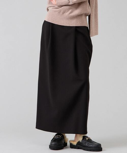 Liesse（リエス）の「【定番】タックタイトスカート（スカート・レディース・アイボリー/ブラック/ブラウン・2/3）」の3枚目の写真