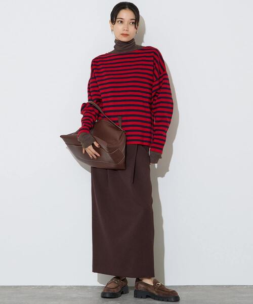 Liesse（リエス）の「【定番】タックタイトスカート（スカート・レディース・アイボリー/ブラック/ブラウン・2/3）」の8枚目の写真