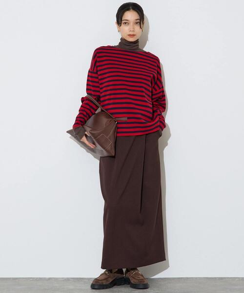 Liesse（リエス）の「【定番】タックタイトスカート（スカート・レディース・アイボリー/ブラック/ブラウン・2/3）」の9枚目の写真