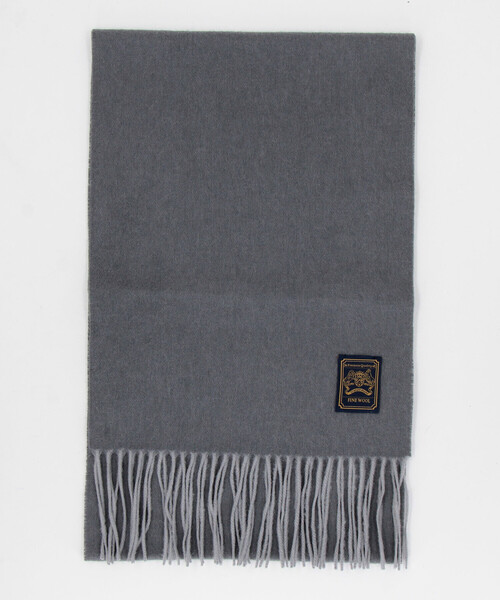 COMME CA ISM（コムサイズム）の「ファインウール リバーシブル マフラー（マフラー・メンズ・ブラック×グレー/ブルー系その他/ボルドー/グレー系その他・FREE）」の2枚目の写真