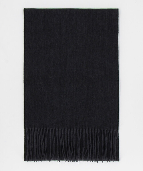 COMME CA ISM（コムサイズム）の「ファインウール リバーシブル マフラー（マフラー・メンズ・ブラック×グレー/ブルー系その他/ボルドー/グレー系その他・FREE）」の7枚目の写真