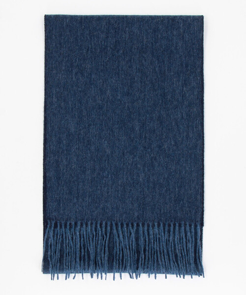 COMME CA ISM（コムサイズム）の「ファインウール リバーシブル マフラー（マフラー・メンズ・ブラック×グレー/ブルー系その他/ボルドー/グレー系その他・FREE）」の9枚目の写真