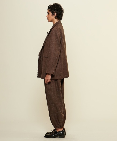 CURRENTAGE(カレンテージ)の「Original fabric zip pant(その他パンツ・レディース・ブラウン・1/2)」の5枚目の写真