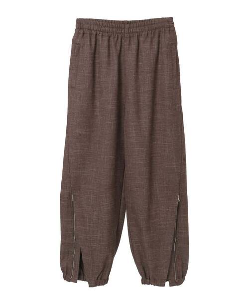 CURRENTAGE(カレンテージ)の「Original fabric zip pant(その他パンツ・レディース・ブラウン・1/2)」の15枚目の写真