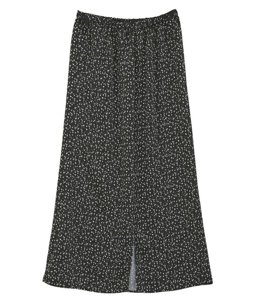 Green Parks(グリーンパークス)の「すっきり見えシルエットサテンナロースカート(スカート・レディース・アイボリー/チャコールグレー/ブラック系その他・FREE)」の4枚目の写真