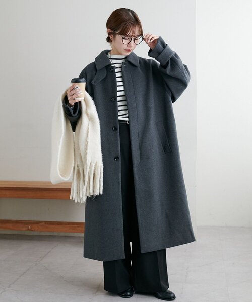 OHOTORO チェスターコート ベルト付き 値下交渉受付！Ohotoroダーク