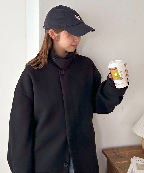 見た目以上の軽さ/ユニセックス　　中空糸ベルテッドロングコート 見た目以上の軽さ/ユニセックス】中空糸ベルテッドロングコート