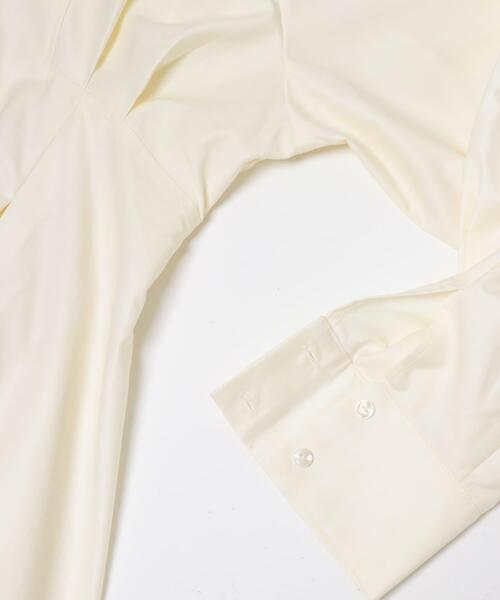 SENSE OF PLACE by URBAN RESEARCH（センスオブプレイスバイアーバンリサーチ）の「ウエストタックチュニックシャツ（シャツ/ブラウス・レディース・モカ/アイボリー/ライトブルー・ONE）」の4枚目の写真
