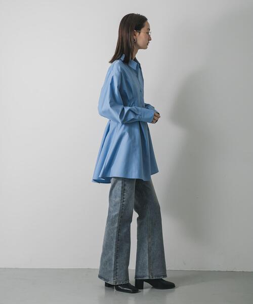 セール】ウエストタックチュニックシャツ（シャツ/ブラウス）｜SENSE