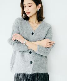 UNTITLED | 【ゆったり】アルパカ混シャギー カーディガン(カーディガン/ボレロ)