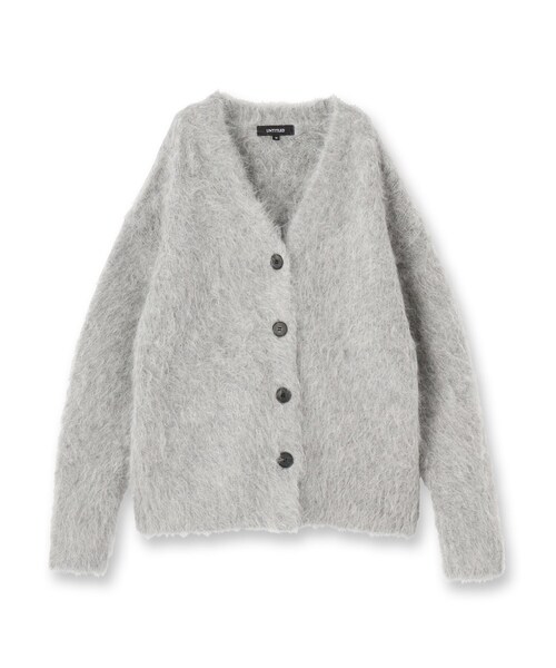 UNTITLED(アンタイトル)の「【ゆったり】アルパカ混シャギー カーディガン(カーディガン/ボレロ・レディース・ライトパープル/ライトブルー/グレー・02)」の4枚目の写真