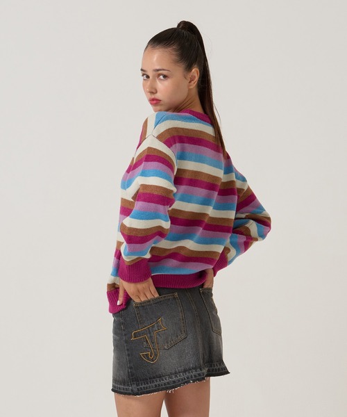 TINA：JOJUN（ティーナジョジュン）の「パッチワーク デニム ミニスカート TINA：JOJUN（デニムスカート・レディース・グレー/ブルー・S/M）」の9枚目の写真