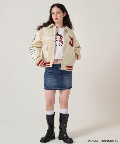 TINA：JOJUN（ティーナジョジュン）の「パッチワーク デニム ミニスカート TINA：JOJUN（デニムスカート・レディース・グレー/ブルー・S/M）」の14枚目の写真