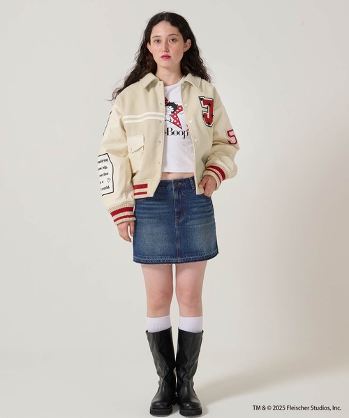 TINA：JOJUN（ティーナジョジュン）の「パッチワーク デニム ミニスカート TINA：JOJUN（デニムスカート・レディース・グレー/ブルー・S/M）」の15枚目の写真