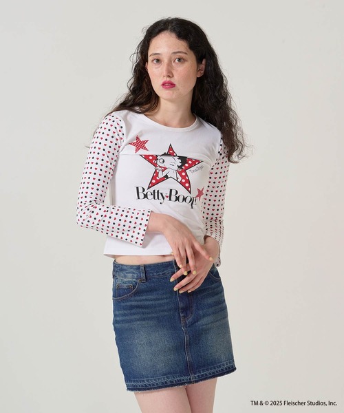 TINA：JOJUN（ティーナジョジュン）の「パッチワーク デニム ミニスカート TINA：JOJUN（デニムスカート・レディース・グレー/ブルー・S/M）」の17枚目の写真