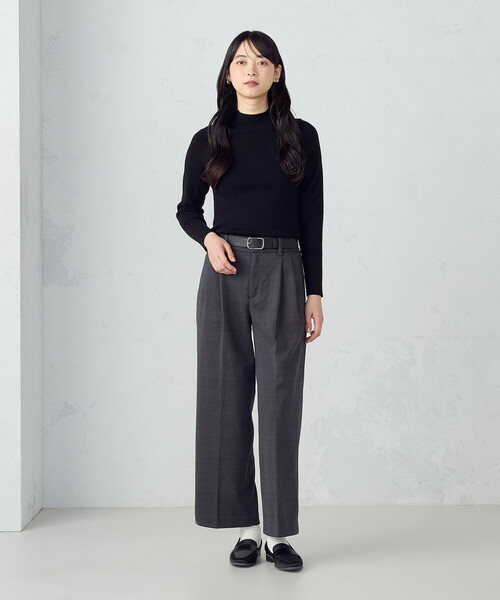 COMME CA ISM（コムサイズム）の「【ウォッシャブル】ベーシック ハイネックニット（ニット/セーター・レディース・ホワイト/ブラック/レッド/ベージュ・MEDIUM/LARGE）」の9枚目の写真