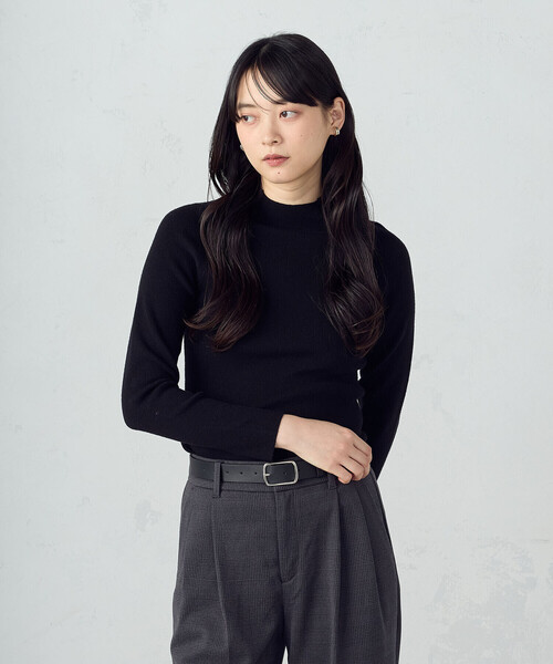 COMME CA ISM（コムサイズム）の「【ウォッシャブル】ベーシック ハイネックニット（ニット/セーター・レディース・ホワイト/ブラック/レッド/ベージュ・MEDIUM/LARGE）」の13枚目の写真