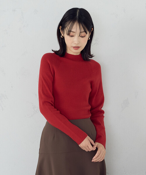 COMME CA ISM（コムサイズム）の「【ウォッシャブル】ベーシック ハイネックニット（ニット/セーター・レディース・ホワイト/ブラック/レッド/ベージュ・MEDIUM/LARGE）」の18枚目の写真