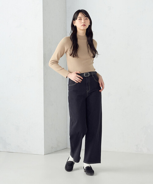 COMME CA ISM（コムサイズム）の「【ウォッシャブル】ベーシック ハイネックニット（ニット/セーター・レディース・ホワイト/ブラック/レッド/ベージュ・MEDIUM/LARGE）」の19枚目の写真