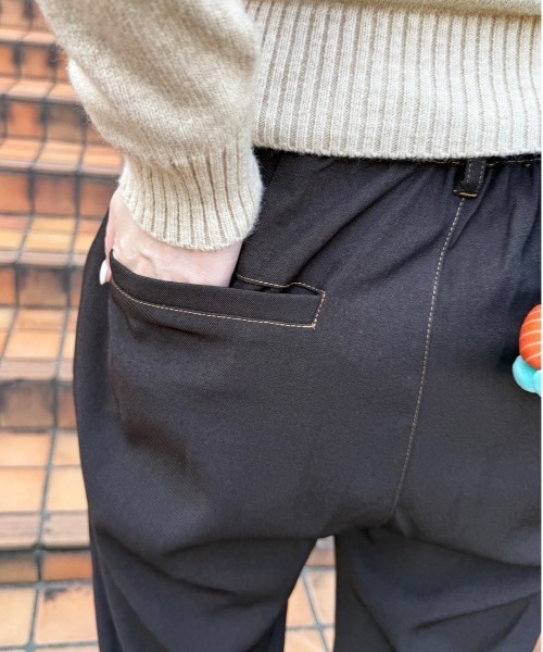 DOUBLE NAME（ダブルネーム）の「リボン付き配色ステッチフレアパンツ（その他パンツ・レディース・ブラウン/グレー・FREE）」の22枚目の写真