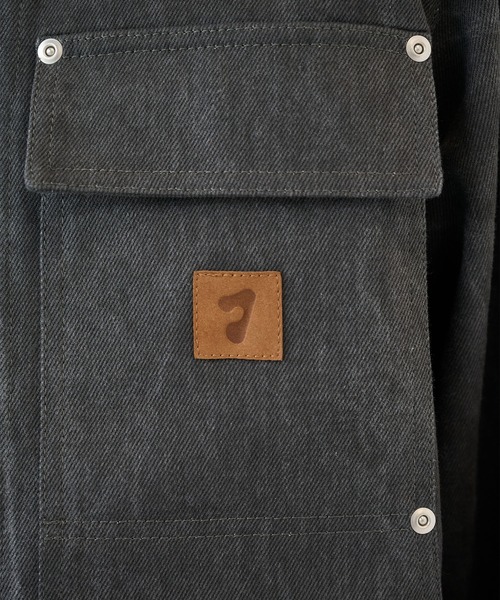 Jieda（ジエダ）の「【JieDa】LEATHER COLLAR FADE COVERALL（カバーオール・メンズ・ベージュ/ブラック・1/2）」の19枚目の写真