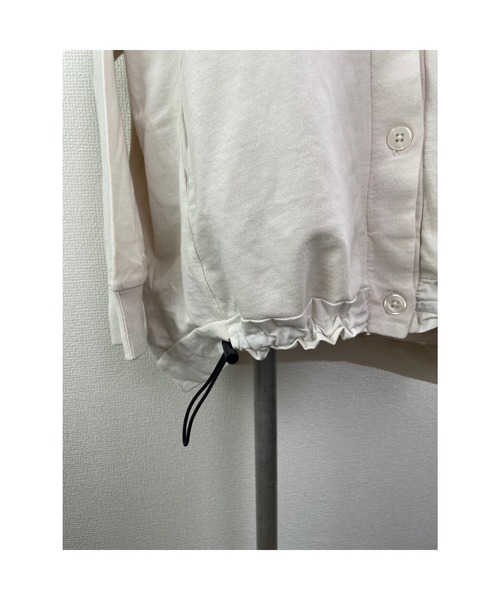 WORLD WIDE LOVE!(ワールドワイドラブ)の「ピグメント裏毛スタンドブルゾン(スウェット・レディース・パープル/ホワイト系その他/ブラック・1)」の8枚目の写真