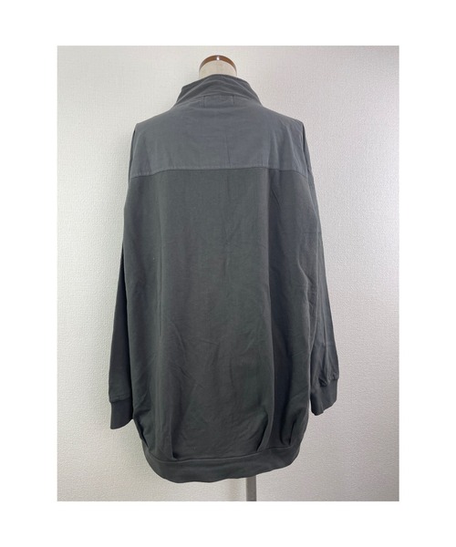 WORLD WIDE LOVE!(ワールドワイドラブ)の「ピグメント裏毛スタンドブルゾン(スウェット・レディース・パープル/ホワイト系その他/ブラック・1)」の11枚目の写真