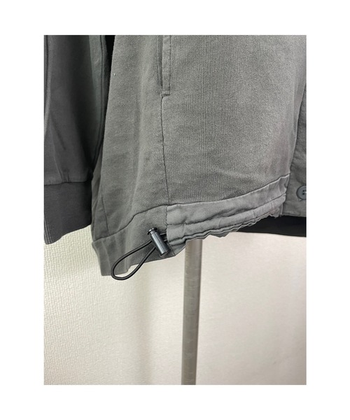 WORLD WIDE LOVE!(ワールドワイドラブ)の「ピグメント裏毛スタンドブルゾン(スウェット・レディース・パープル/ホワイト系その他/ブラック・1)」の12枚目の写真