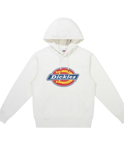 Dickies(ディッキーズ)の「フレンチ テリー ハイデンシティー プリントロゴ フーディー(パーカー・メンズ・アイボリー/ブラック・MEDIUM/LARGE/X-LARGE)」の2枚目の写真