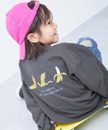 devirock（デビロック）の「綿100% デビラボ BIGシルエット プリント袖リブ 長袖Tシャツ（Tシャツ/カットソー）」