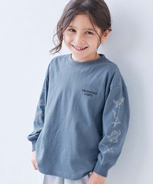 Tシャツ/カットソー（ブルー・ネイビー/青色系・長袖）ファッション