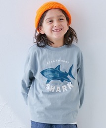 devirock（デビロック）の「綿100% デビラボ BIGシルエット プリント袖リブ 長袖Tシャツ（Tシャツ/カットソー）」