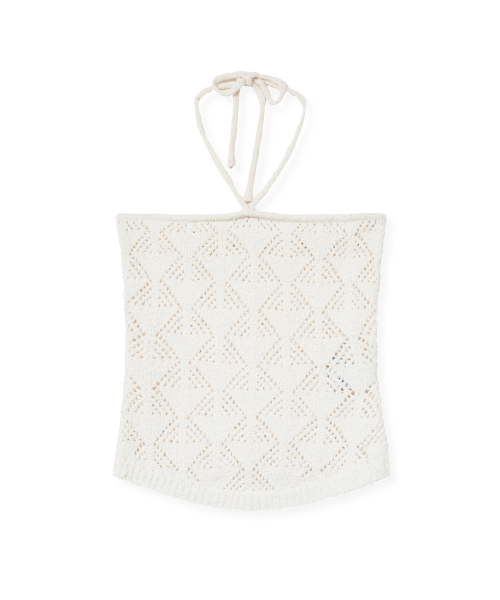 Midnight Move(ミッドナイトムーブ)の「knit top (white)(Tシャツ/カットソー・レディース・その他・FREE)」の2枚目の写真