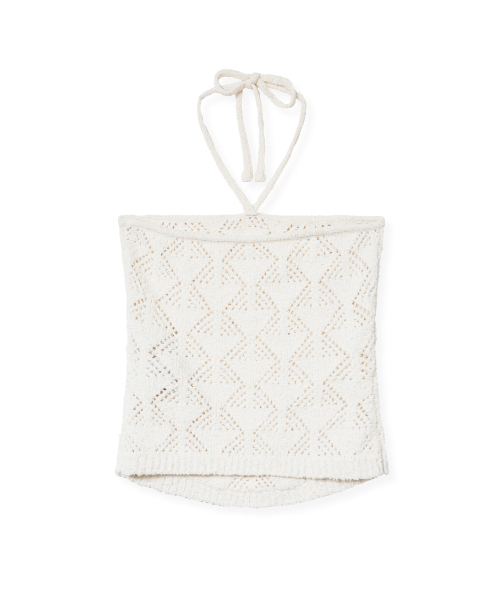 Midnight Move(ミッドナイトムーブ)の「knit top (white)(Tシャツ/カットソー・レディース・その他・FREE)」の4枚目の写真