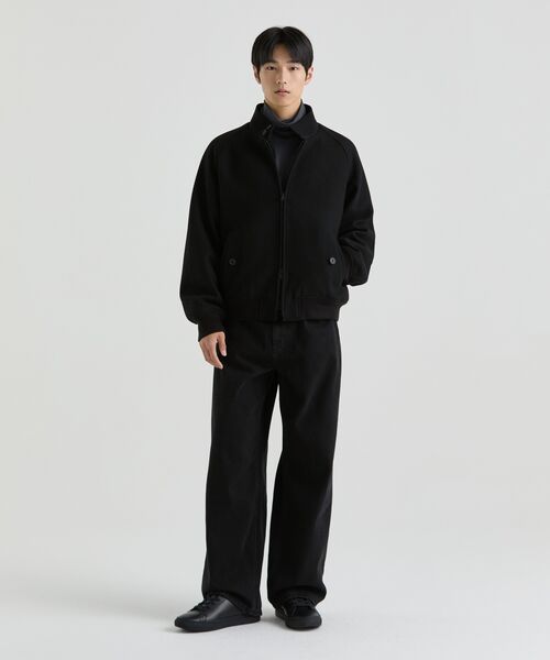 MUSINSA STANDARD（ムシンサスタンダード）の「裏起毛ビッグワイドデニムパンツ [ウォッシュドブラック]（デニムパンツ・メンズ・その他・40/38/42/36/34/32/30/31/33/26/27/28/29）」の6枚目の写真