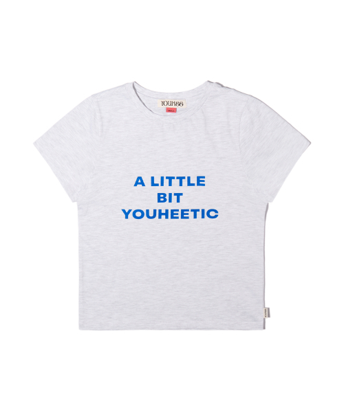 YOUHEE(ユヒ)の「YOUHEETIC HALF TEE LIGHT GREY(Tシャツ/カットソー・レディース・その他・MEDIUM/SMALL)」の2枚目の写真