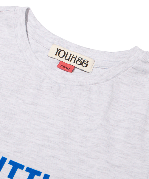 YOUHEE(ユヒ)の「YOUHEETIC HALF TEE LIGHT GREY(Tシャツ/カットソー・レディース・その他・MEDIUM/SMALL)」の4枚目の写真