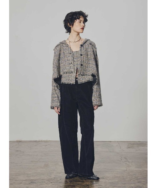 COEL（コエル）の「ツイードフロントスリットビスチェ（その他トップス・レディース・ネイビー/マルチ・FREE）」の9枚目の写真